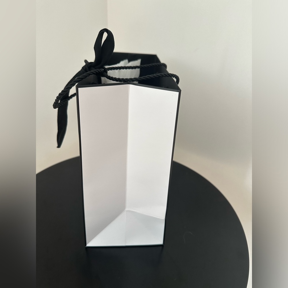 Chanel Shopping Bag w/ 5 Sheets of Chanel Paper and Bow - Picture 5 of 5